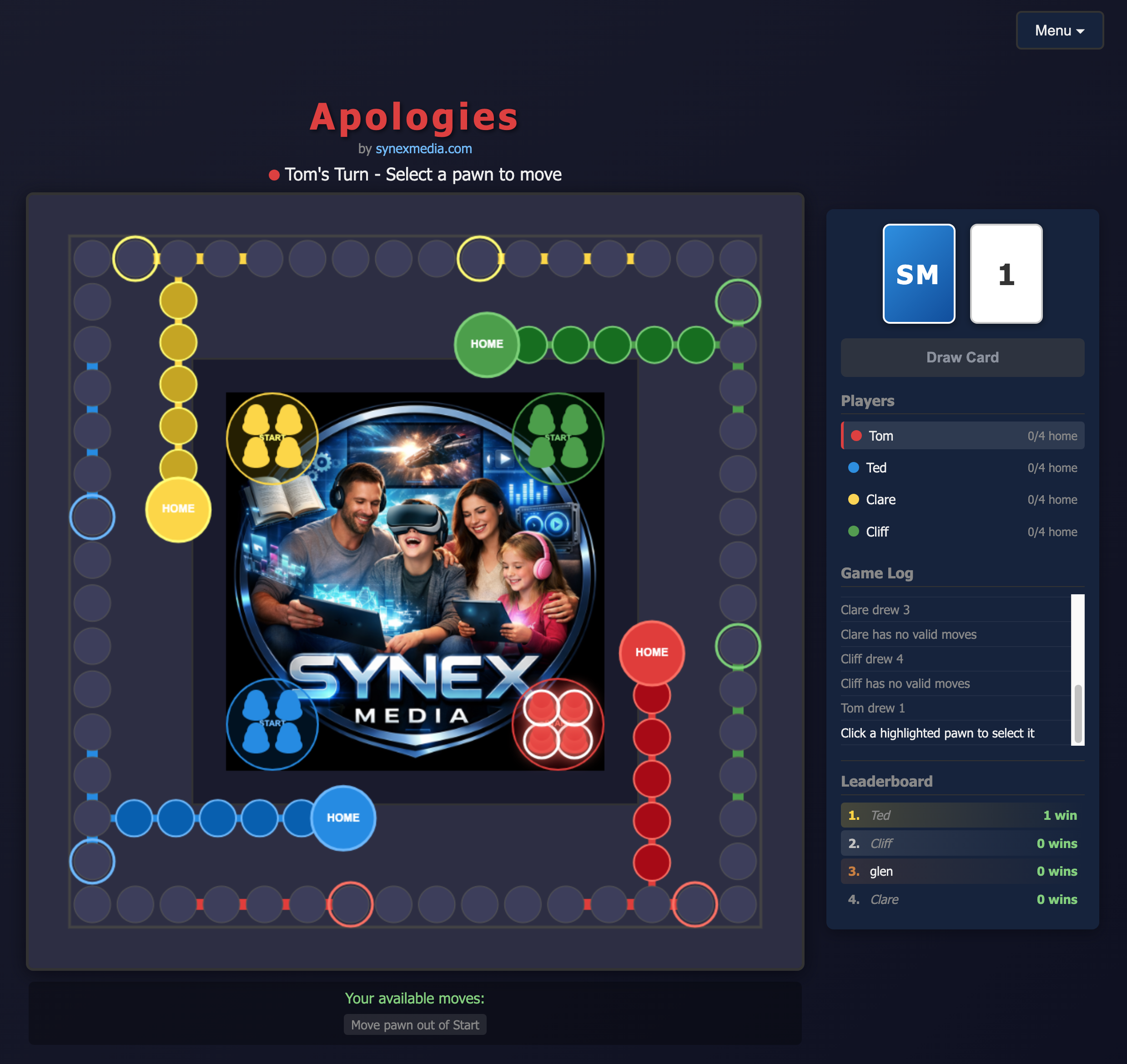 Apologies Screenshot